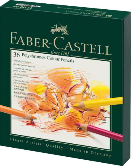 Poza cu CREIOANE COLORATE 36 CULORI STUDIO POLYCHROMOS FABER-CASTELL