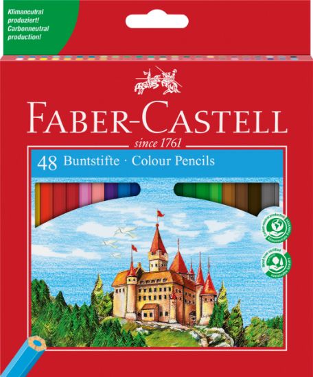 Poza cu CREIOANE COLORATE 48 CULORI ECO L FABER-CASTELL