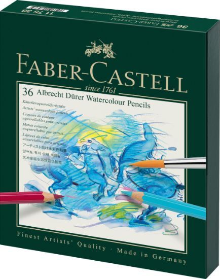 Poza cu CREIOANE COLORATE ACUARELA 36 CULORI STUDIO DURER FABER-CASTELL