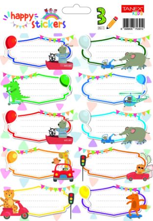 Poza cu ETICHETE SCOLARE 30/SET JUCARII 2 TLS-761 TANEX