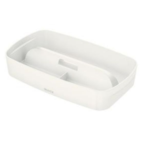 Poza cu TAVITA ORGANIZER ALBA MICA CU MANER MYBOX LEITZ