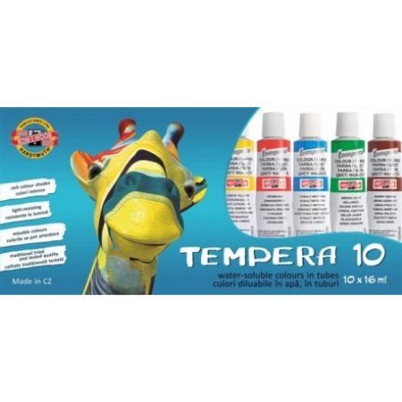 Poza cu TEMPERA 10 CULORI 16ML KOH-I-NOOR