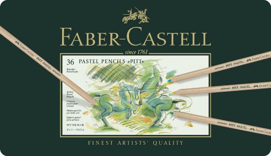 Poza cu CREIOANE PASTEL PITT 36 CULORI FABER-CASTELL