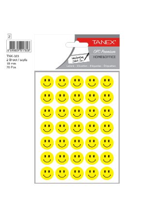Poza cu STICKER SMILEY GALBEN 2/SET TNX-321 TANEX