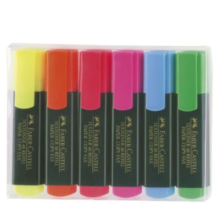 Poza cu TEXTMARKER SET 6 1548 FABER-CASTELL