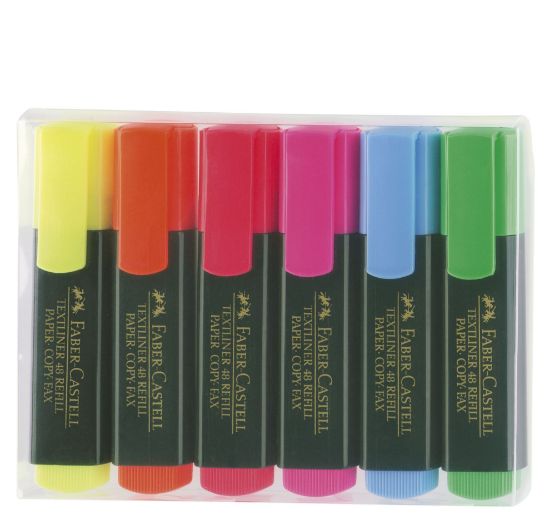 Poza cu TEXTMARKER SET 6 1548 FABER-CASTELL