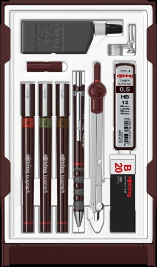 Poza cu TRUSA ISOGRAPH 0.1/0.3/0.5 MASTER ROTRING