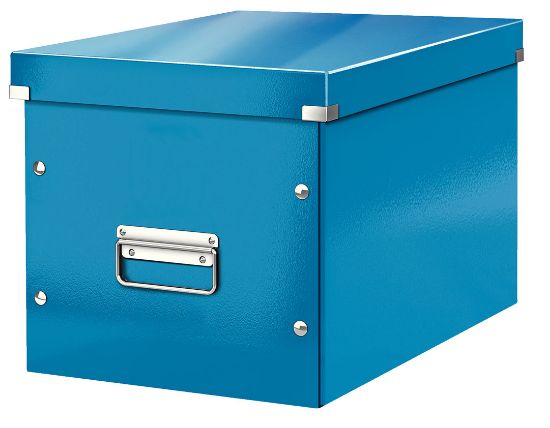 Poza cu CUTIE CLICK&STORE MARE CUB ALBASTRA LEITZ