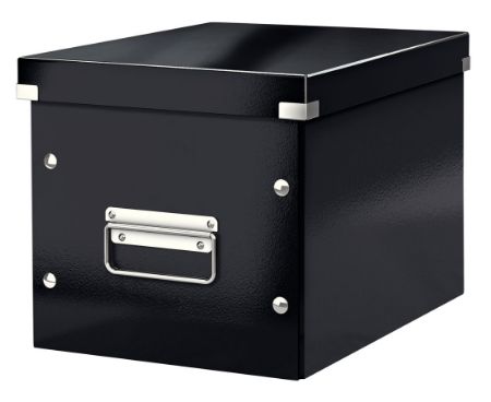 Poza cu CUTIE CLICK&STORE MEDIE CUB NEAGRA LEITZ