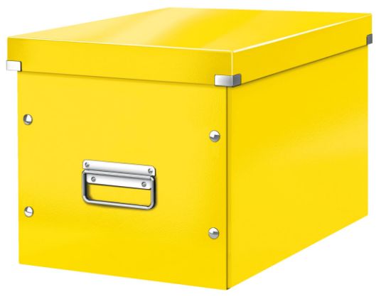 Poza cu CUTIE CLICK&STORE MARE CUB GALBENA LEITZ