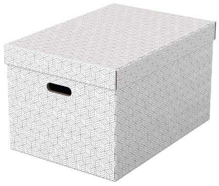 Poza cu CUTIE DEPOZITARE CU CAPAC 51 x 35 x 30CM ALBA RECYCLED FSC 3/SET ESSELTE
