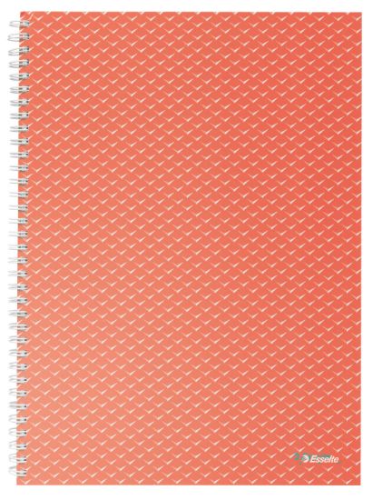 Poza cu CAIET BIROU SPIRA A4 80 FILE ARITMETICA CORAI COPERTA CARTON COLOUR'BREEZE ESSELTE