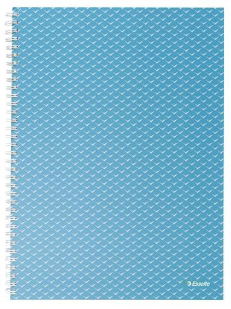 Poza cu CAIET BIROU SPIRA A4 80 FILE DICTANDO ALBASTRU COPERTA CARTON COLOUR'BREEZE ESSELTE