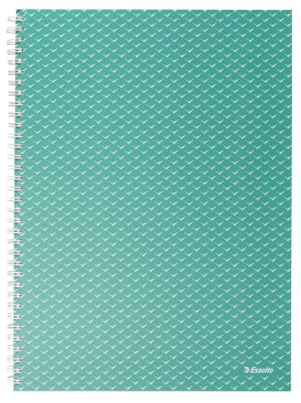 Poza cu CAIET BIROU SPIRA A4 80 FILE DICTANDO VERDE COPERTA CARTON COLOUR'BREEZE ESSELTE