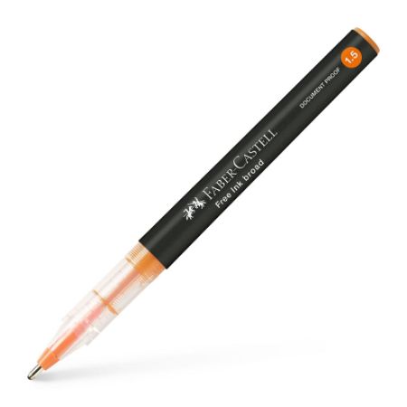 Poza cu ROLLER FREE INK 1.5MM PORTOCALIU FABER-CASTELL
