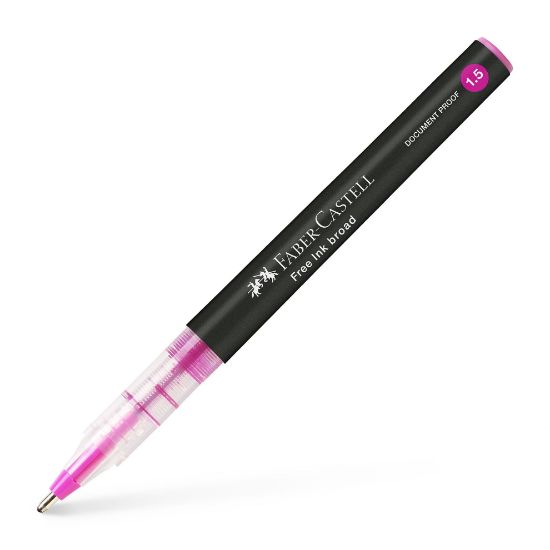 Poza cu ROLLER FREE INK 1.5MM ROZ FABER-CASTELL