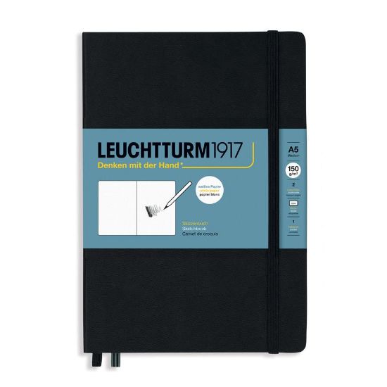Poza cu CAIET SCHITE A5 150G NEGRU LEUCHTTURM