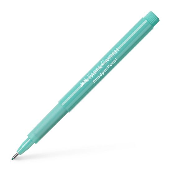 Poza cu LINER 0.8MM TURCOAZ PASTEL BROADPEN 1544 FABER-CASTELL