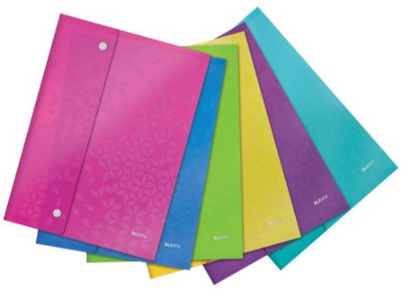 Poza cu MAPA PROTECTIE A4 PP CU CAPSE DIVERSE CULORI WOW LEITZ