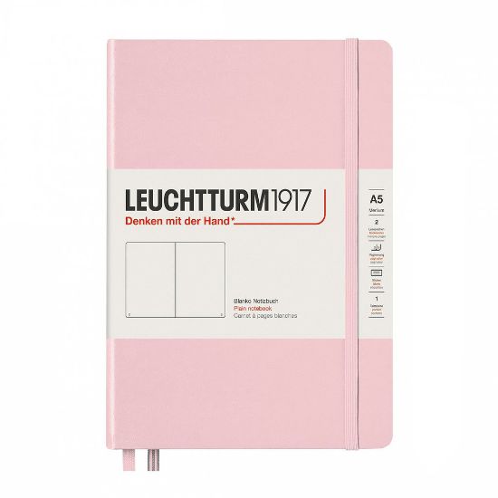 Poza cu CAIET A5 VELIN COPERTA RIGIDA ROZ PASTEL LEUCHTTURM