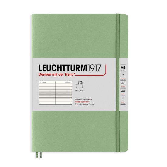 Poza cu CAIET A5 DICTANDO COPERTA FLEXIBILA VERNIL PASTEL LEUCHTTURM