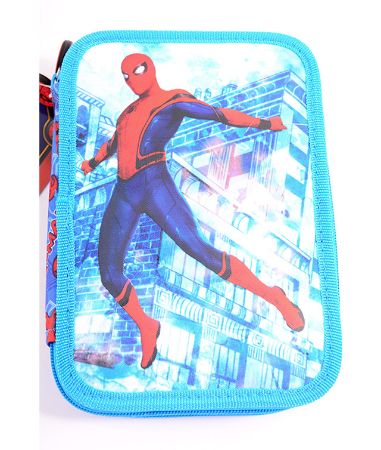 Poza cu PENAR NEECHIPAT 2 FERMOARE SPIDERMAN HC ALBASTRU PIGNA