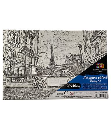 Poza cu PANZA PREDESENATA PE SASIU 20 x 30 CM PARIS SF ART PIGNA