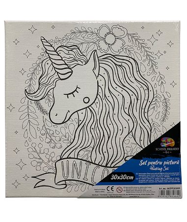 Poza cu PANZA PREDESENATA PE SASIU 30 x 30 CM UNICORN SF ART PIGNA