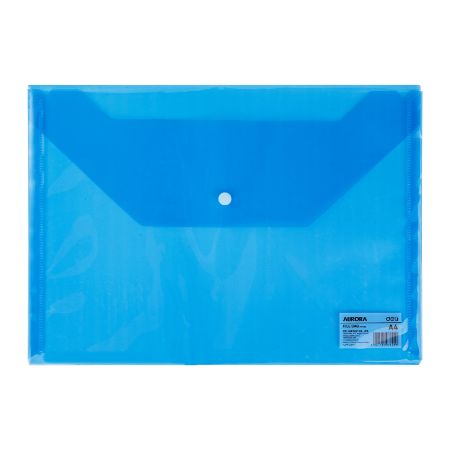 Poza cu MAPA PLASTIC CU BUTON A4 ALBASTRA DELI