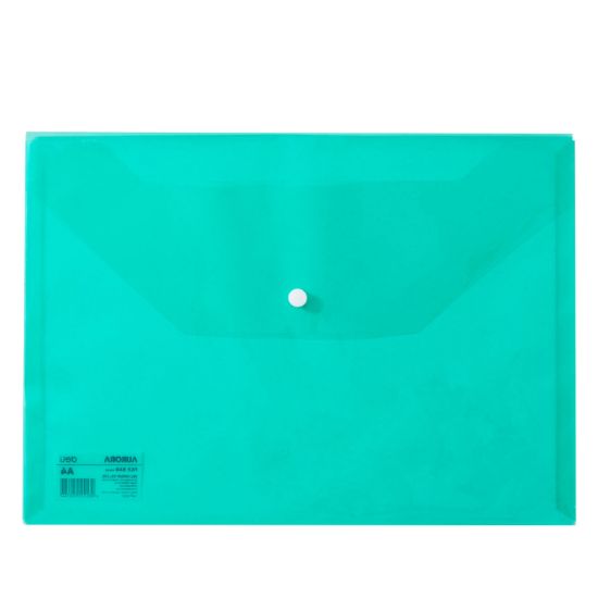 Poza cu MAPA PLASTIC CU BUTON A4 VERDE DELI