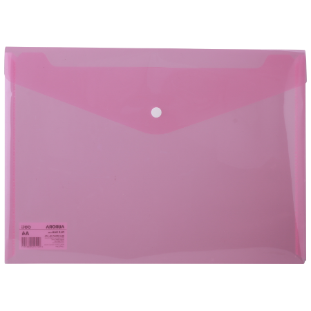 Poza cu MAPA PLASTIC CU BUTON A4 ROSIE DELI