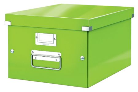 Poza cu CUTIE DEPOZITARE MEDIE VERDE CLICK&STORE LEITZ