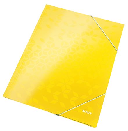 Poza cu MAPA CARTON CU ELASTIC GALBENA WOW LEITZ