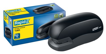 Poza cu CAPSATOR ELECTRIC 10 COLI 24/6 26/6 FIXATIV 10BX NEGRU RAPID