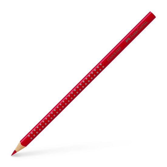 Poza cu CREION COLORAT GRIP ROSU INTENS FABER-CASTELL