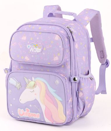 Poza cu GHIOZDAN CLASA 0 FUNTASY UNICORN MOV 3 FERMOARE PIGNA