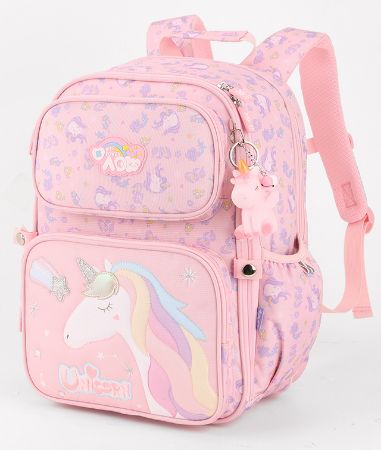 Poza cu GHIOZDAN CLASA 0 FUNTASY UNICORN ROZ 3 FERMOARE PIGNA