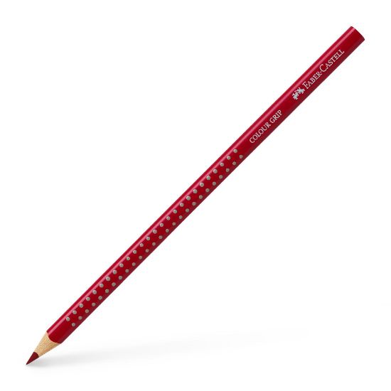 Poza cu CREION COLORAT GRIP ROSU CARAMIZIU FABER-CASTELL