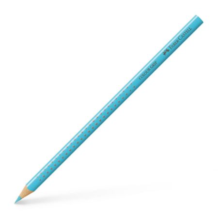 Poza cu CREION COLORAT GRIP TURCOAZ COBALT DESCHIS FABER-CASTELL