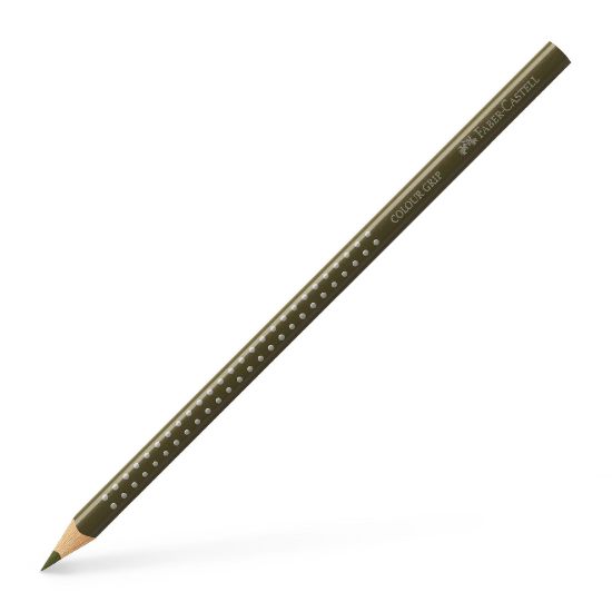 Poza cu CREION COLORAT GRIP VERDE OLIV GALBUI FABER-CASTELL