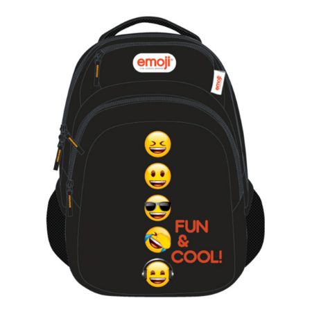 Poza cu GHIOZDAN GIMNAZIU EMOJI CLASIC NEGRU FUN AND COOL PIGNA