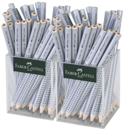 Poza cu CREION GRAFIT FARA GUMA JUMBO 2*36 CUTIE PLASTIC FABER-CASTELL