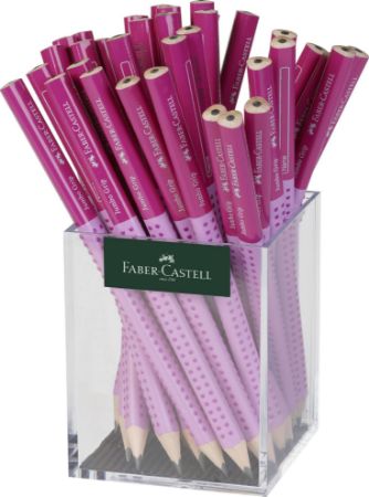Poza cu CREION GRAFIT FARA GUMA JUMBO TWO TONE ROZ 36 BUC CUTIE PLASTIC