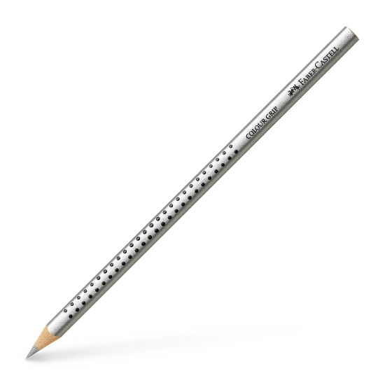 Poza cu CREION COLORAT GRIP ARGINTIU FABER-CASTELL
