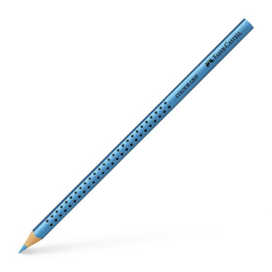 Poza cu CREION COLORAT GRIP ALBASTRU METALIZAT FABER-CASTELL