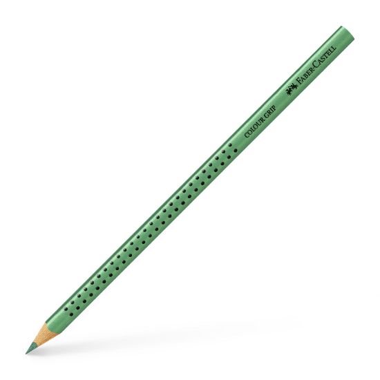 Poza cu CREION COLORAT GRIP VERDE METALIZAT FABER-CASTELL