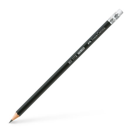 Poza cu CREION GRAFIT HB CU GUMA 1112 FABER-CASTELL