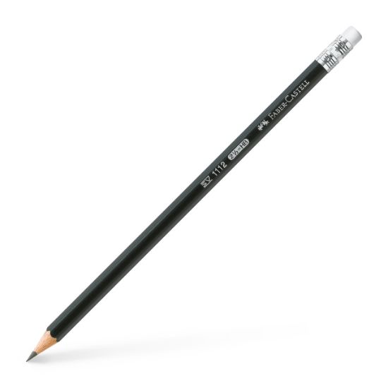 Poza cu CREION GRAFIT HB CU GUMA 1112 FABER-CASTELL