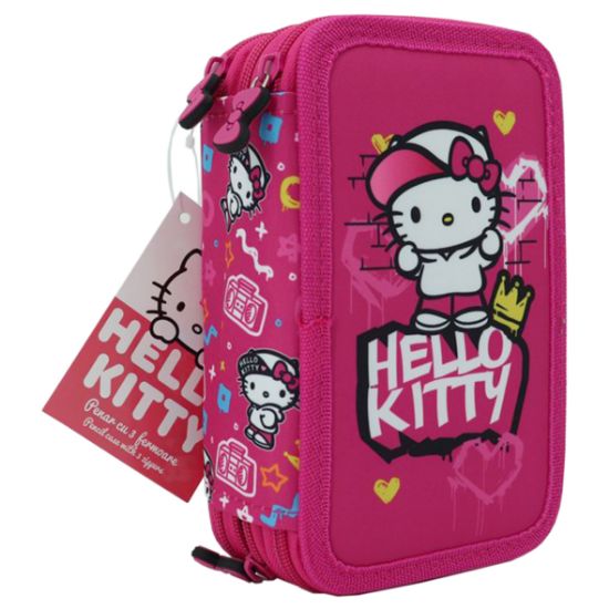 Poza cu PENAR NEECHIPAT 3 FERMOARE HELLO KITTY ROZ PIGNA