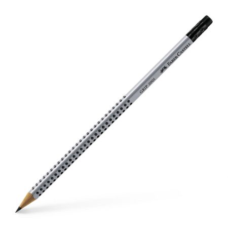Poza cu CREION GRAFIT HB CU GUMA GRIP 2001 FABER-CASTELL
